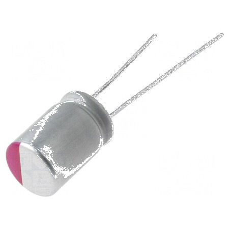 Condensator polimeric 560uF 6.3VDC THT ESR 8mΩ ±20% | Electronic-mag.ro | Componente Electronice