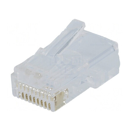 Conector RJ50 10p10c cu mufă PIN 10 | Electronic-mag.ro | Componente Electronice