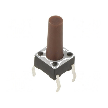 Microîntrerupător TACT SPST-NO 0,05A/24VDC THT Pozitia 2 | Electronic-mag.ro | Componente Electronice