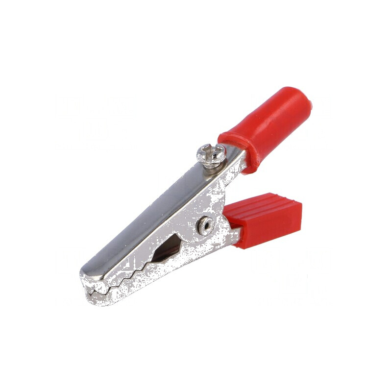 Bornă crocodil roşie 60VDC max. 15mm prindere | Electronic-mag.ro | Componente Electronice Bornă crocodil roşie 60VDC max. 15mm prindere | Electronic-mag.ro | Componente Electronice
