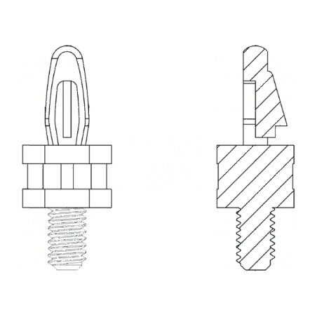 Distanţier PCB poliamidă 66 12,7mm 4mm | Electronic-mag.ro | Componente Electronice