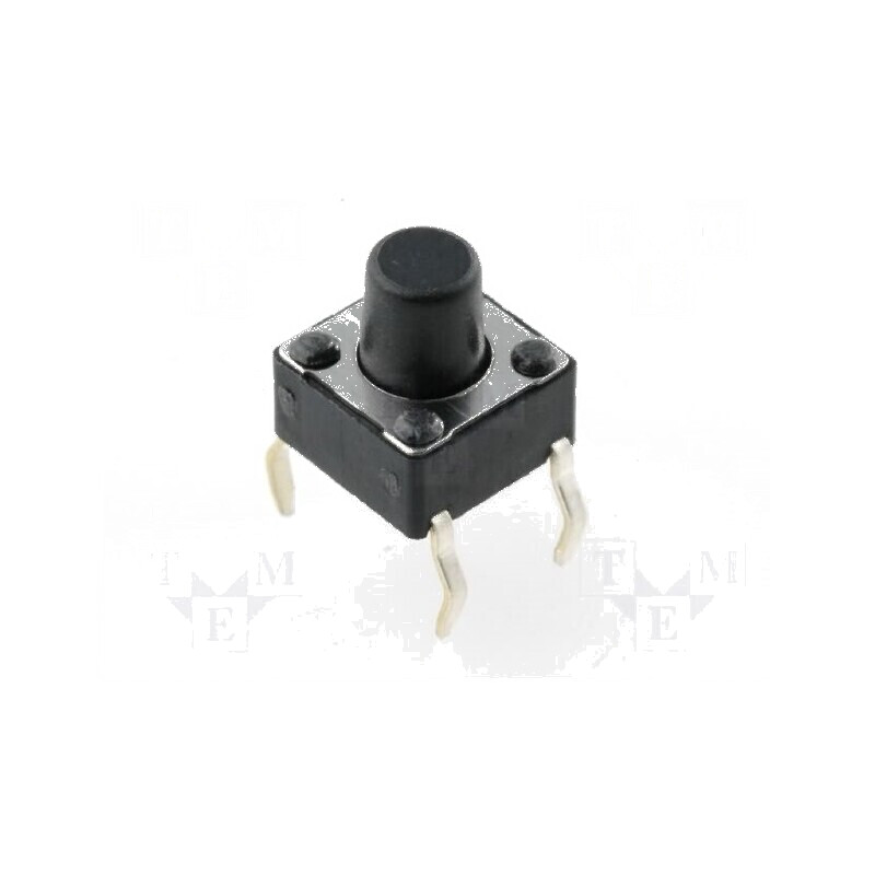 Microîntrerupător TACT SPST-NO 0,05A/12VDC THT | Electronic-mag.ro | Componente Electronice