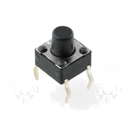 Microîntrerupător TACT SPST-NO 0,05A/12VDC THT | Electronic-mag.ro | Componente Electronice