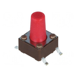 Microîntrerupător TACT SPST-NO 0,05A/12VDC SMT Poz: 2 | Electronic-mag.ro | Componente Electronice