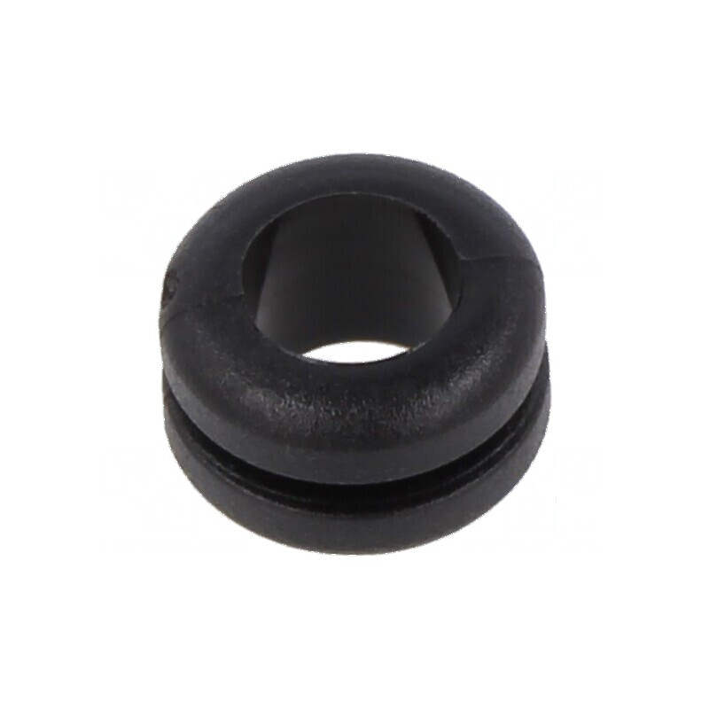Manşon negru Ø10mm pentru orificiu Ø8mm, grosime panou max. 1,5mm | Electronic-mag.ro | Componente Electronice Manşon negru Ø10mm pentru orificiu Ø8mm, grosime panou max. 1,5mm | Electronic-mag.ro | Componente Electronice