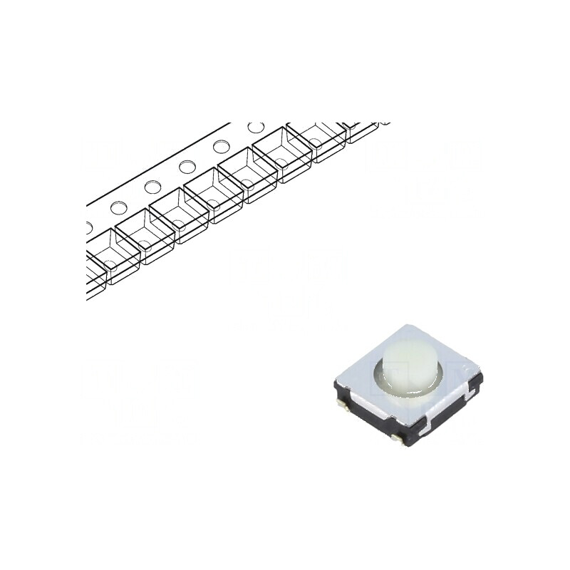 Microîntrerupător TACT SPST 0,02A 15VDC SMT Poz: 2 | Electronic-mag.ro | Componente Electronice