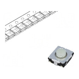 Microîntrerupător TACT SPST 0,02A/15VDC SMT | Electronic-mag.ro | Componente Electronice