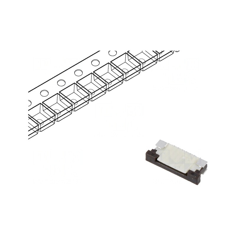 Conector FFC/FPC orizontale PIN 6 ZIF SMT 50V 0,4A cositorit | Electronic-mag.ro | Componente Electronice Conector FFC/FPC orizontale PIN 6 ZIF SMT 50V 0,4A cositorit | Electronic-mag.ro | Componente Electronice