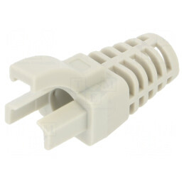 Protecție mufă RJ45 gri deschis pentru cabluri Ethernet | Electronic-mag.ro | Componente Electronice