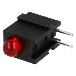 LED roșu 3,4mm 20mA 60° 2÷2,5V - 1 diodă | Electronic-mag.ro | Componente Electronice