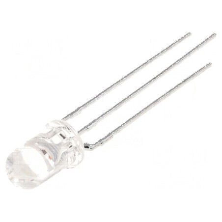 LED 5mm roșie/verde 24° convex nr. term 3 | Electronic-mag.ro | Componente Electronice