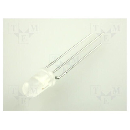 LED 5mm roșie/verde 60° convex nr. term: 3 | Electronic-mag.ro | Componente Electronice