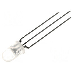 LED 5mm roșie/galbenă 60° convexă, Nr. term: 3 | Electronic-mag.ro | Componente Electronice