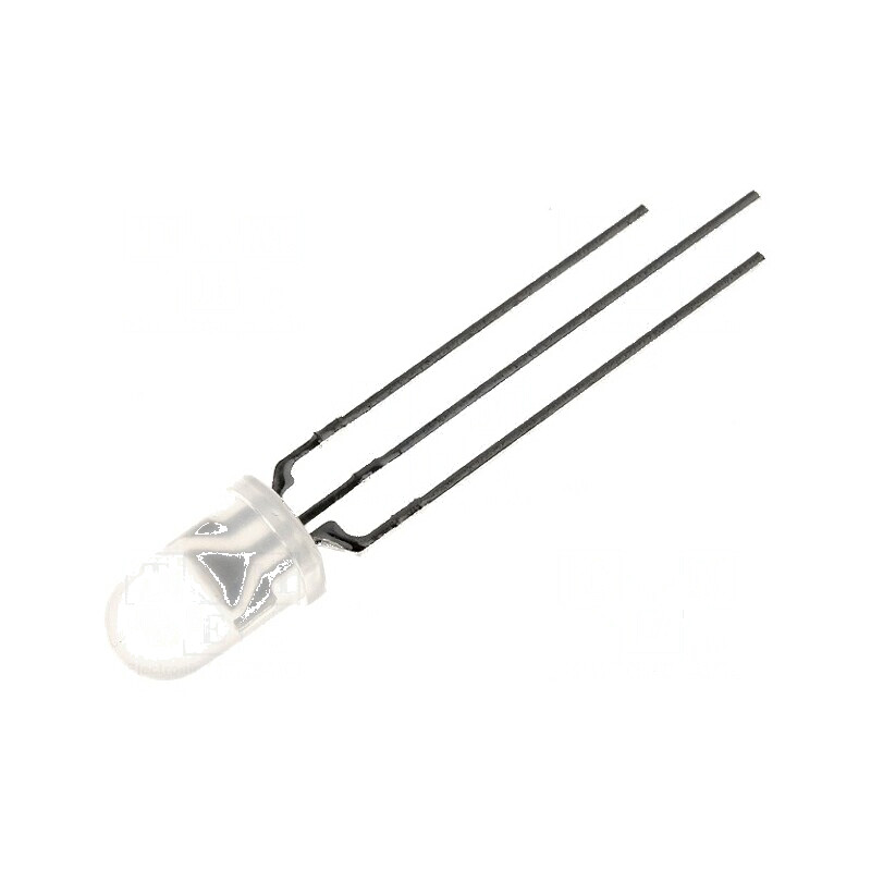 LED 5mm roșie/galbenă 60° convexă, Nr. term: 3 | Electronic-mag.ro | Componente Electronice