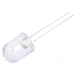 LED 5mm roșu 15000-20000 mcd 30° convex | Electronic-mag.ro | Componente Electronice