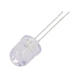 LED 10mm Albastru 6500mcd 30° Convex | Electronic-mag.ro | Componente Electronice