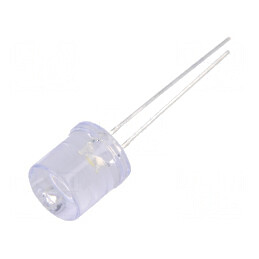 LED 10mm Alb Cald 1560÷2180mcd 100° Plat | Electronic-mag.ro | Componente Electronice