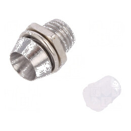 Montură LED 3mm crom metal încastrat | Electronic-mag.ro | Componente Electronice