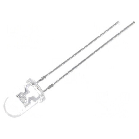 LED 5mm alb rece 4200-7000mcd 60° convex | Electronic-mag.ro | Componente Electronice