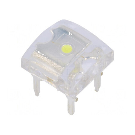 LED Super Flux 7,62x7,62mm alb rece 1870-2400mcd 30° 30mA | Electronic-mag.ro | Componente Electronice