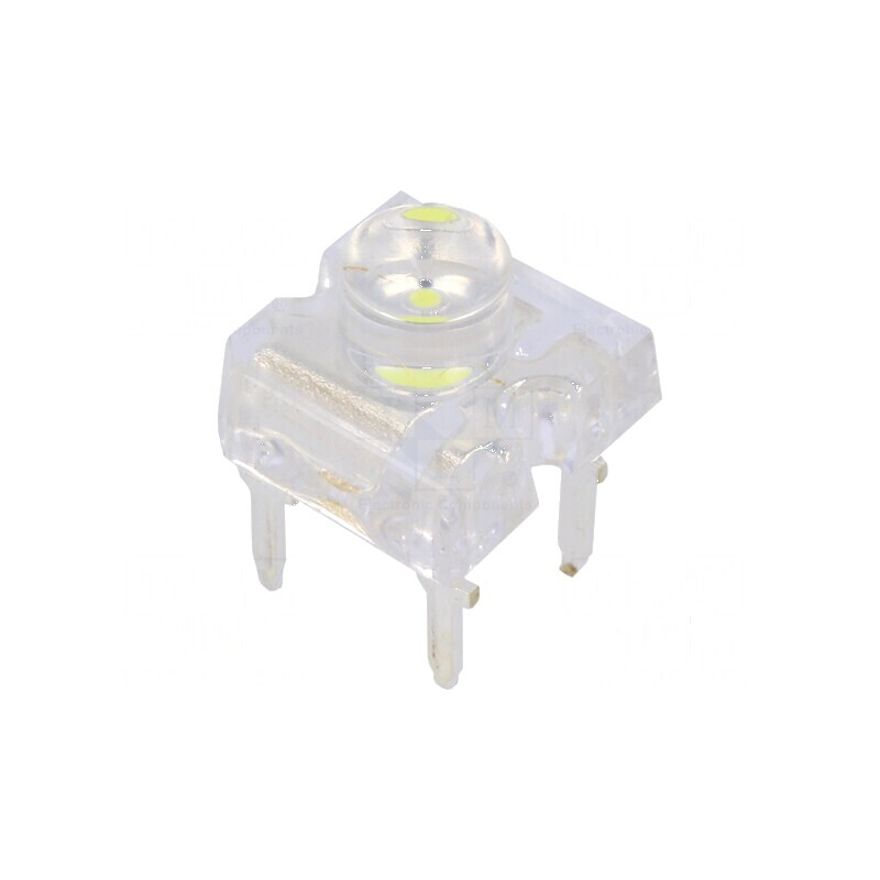 LED Super Flux alb rece 7,62x7,62mm 1560-2180mcd 30mA | Electronic-mag.ro | Componente Electronice