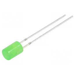 LED 5mm Verde 500-750mcd 140° Plat Nr. Term: 2 | Electronic-mag.ro | Componente Electronice
