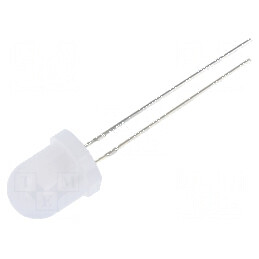 LED alb cald 8mm 10000-12000mcd 30° convex | Electronic-mag.ro | Componente Electronice