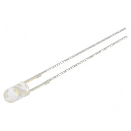 LED 3mm alb cald 18000-22000mcd 30° convex | Electronic-mag.ro | Componente Electronice
