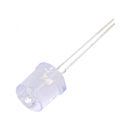 LED 10mm alb rece 1560-2180mcd 100° plat | Electronic-mag.ro | Componente Electronice