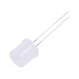 LED 10mm alb rece 750÷1120mcd 180° plat | Electronic-mag.ro | Componente Electronice