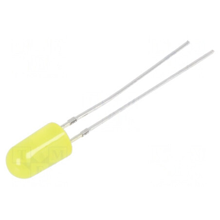 LED galben 4,8mm clipire 1120-1560mcd 60° 20mA Nr.term: 2 | Electronic-mag.ro | Componente Electronice