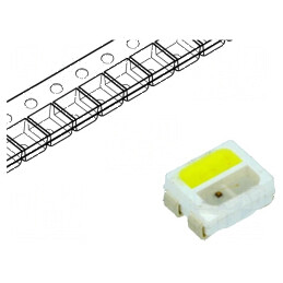 LED SMD 3528 PLCC4 Galben Alb Rece 3,5x2,7x1,5mm 120° 20mA 20m | Electronic-mag.ro | Componente Electronice
