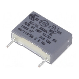 Condensator polipropilenă Y2 R41 1nF 13x4x9mm THT ±20% | Electronic-mag.ro | Componente Electronice