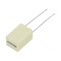 Condensator poliester 220nF 140VAC 250VDC 5mm ±10% THT | Electronic-mag.ro | Componente Electronice