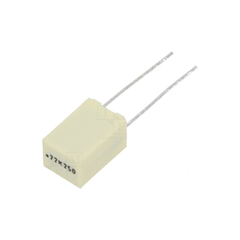 Condensator poliester 220nF 140VAC 250VDC 5mm ±10% THT | Electronic-mag.ro | Componente Electronice Condensator poliester 220nF 140VAC 250VDC 5mm ±10% THT | Electronic-mag.ro | Componente Electronice