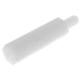 Piuliță Distanțieră Filetată Hexagonală Poliamidă M3 21mm | Electronic-mag.ro | Componente Electronice