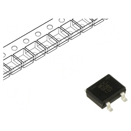 Punte redresoare monofazată Urmax 1kV 1A 30A SDB-1 | Electronic-mag.ro | Componente Electronice