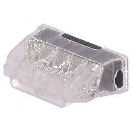 Bornă cu arc rapidă 0,5-2,5mm² 450V 24A - Piste 1 | Electronic-mag.ro | Componente Electronice