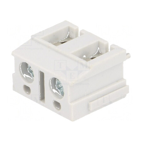 Regletă de conexiuni PCB unghi 90° 7,5mm 2 piste 16A | Electronic-mag.ro | Componente Electronice