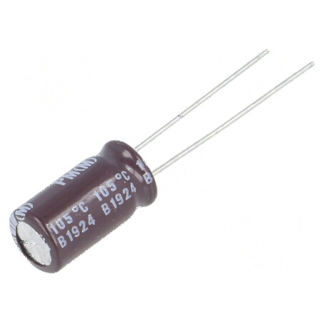 Condensator electrolitic low ESR THT 470uF 10VDC Ø8x16,5mm | Electronic-mag.ro | Componente Electronice