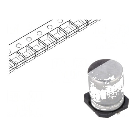 Condensator electrolitic SMD 220uF 16V 6,3x7,7mm ±20% | Electronic-mag.ro | Componente Electronice