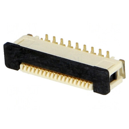 Conector FFC/FPC vertical 18 pini ZIF SMT 0,5A 0,5mm | Electronic-mag.ro | Componente Electronice