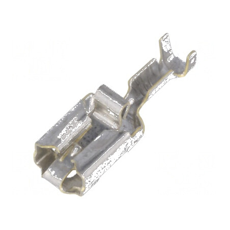 Terminal plat 6,3mm mamă crimpat pe cablu 0,5-1,5mm2 | Electronic-mag.ro | Componente Electronice