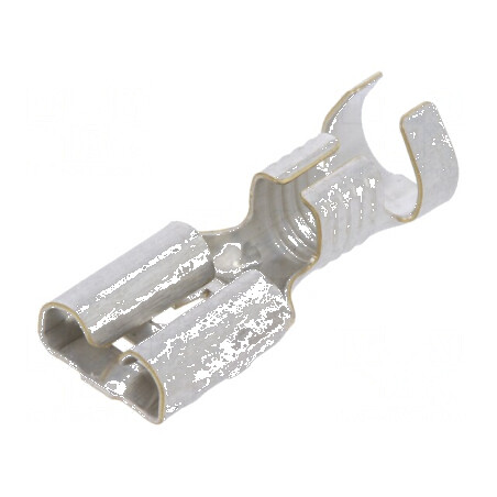 Terminal plat 6,3mm mamă 4÷6mm2 crimpat pe cablu drept | Electronic-mag.ro | Componente Electronice