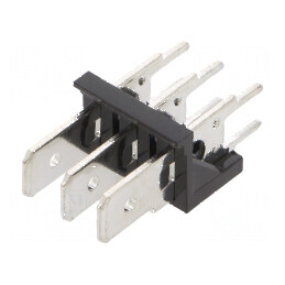 Conector spadă 6,3mm THT 250V drept Raster 5,08mm | Electronic-mag.ro | Componente Electronice