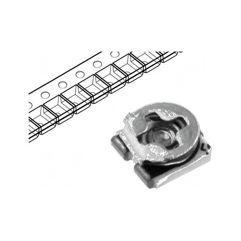 Potențiometru SMD 1kΩ 100mW montare simplă ±25% | Electronic-mag.ro | Componente Electronice