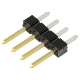 Conector BERGSTIK tată PIN 4 drept THT pentru şiruri pini | Electronic-mag.ro | Componente Electronice