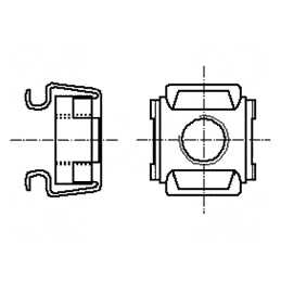 Piuliță coșuleț M4 oțel inoxidabil A2 BN 3307 | Electronic-mag.ro | Componente Electronice