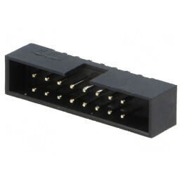 Conector IDC soclu tată 16 PIN THT gold flash 2mm | Electronic-mag.ro | Componente Electronice