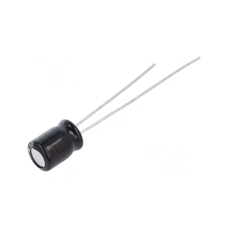 Condensator electrolitic THT 10uF 35VDC Ø5x7mm 2mm Raster | Electronic-mag.ro | Componente Electronice